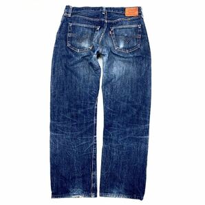 ■リーバイス LEVIS 50s-xx 【ビッグE 赤ミミ セルビッジ ビンテージモデル】革パッチ 色濃い目 デニム ジーンズ W33-L36■xの画像8