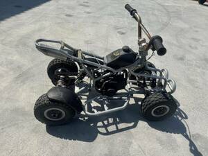 中古 子供用Quad Bike Steering、Brake動作可、紐は戻りません、手で押すと前、後ろ、可！現状品未確認ジャンク品、状態かなり悪い！