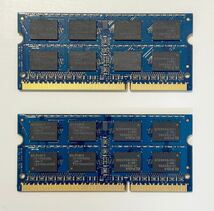 ELPIDA SODIMM PC3-12800 DDR3-1600 4GB 2枚 計8GB 4GBx2 Macminiで使用 ノートPC_画像2