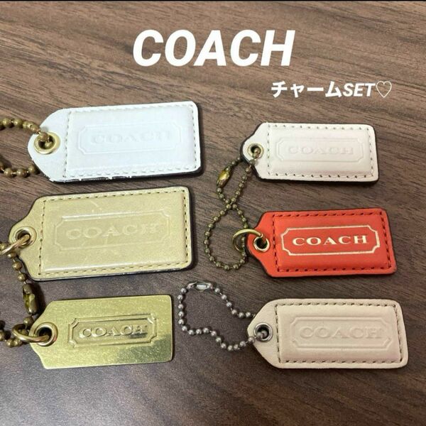 COACH チャーム バッグチャーム キーホルダー プレート