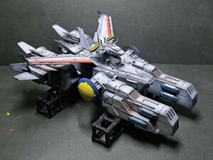 バンダイEXモデル、１/1700ホワトベース改ペガサス級型Gー３オリジナルディティールアップ塗装完成品。