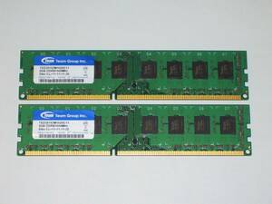 ◆Team Elite製 PC3-12800 (DDR3-1600) 16GB（8GB×2枚組）完動品 即決！①★送料120円！