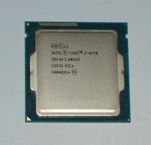 ◆第4世代 i7-4770 3.40GHz Haswell/8MB/SR149/LGA1150 完動品 即決！★送料120円！