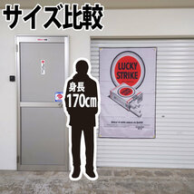 ラッキーストライク フラッグ P303 旗 バナー ポスター USA Lucky Strike ガレージ雑貨 タバコ タペストリー たばこ 壁面看板 インテリア_画像5