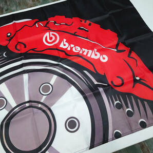 ブレンボ フラッグ 90×150㎝ P462 Brembo ロゴ ブレーキ キャリパー バナー JDM USDM 自動車 バイク 旗 ポスター パット ガレージ装飾の画像6