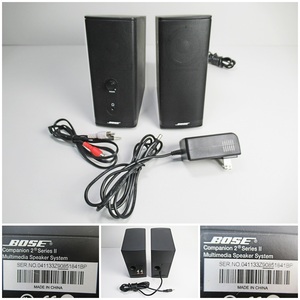 ◆[C38]Bose　ボーズ　マルチメディアスピーカー　Companion2 Series Ⅱ　PCスピーカー　Black　動作確認済