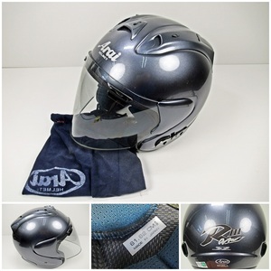 ◆[C61]アライ(Arai) 　SZ-Ram3　バイクヘルメット　サイズ/61〜62cm未満)　収納袋付き　現状品