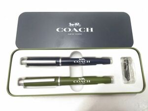 ◇COACH コーチ MonoMax モノマックス 付録 万年筆&ボールペンセット 未使用インク付 0229B9A 〒 ◇