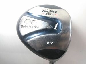 ◇HONMA ホンマ Twin Marks ツインマークス 355Ti 10.5° ドライバー 1W 純正 カーボン SK500 R 45.5インチ 0319B20 @160 ◇