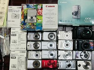 計16点 CANON IXY PowerShot シリーズ まとめ売り コンパクトデジタルカメラ キャノン デジカメ 大量出品 付属品 PowerShot A4000など