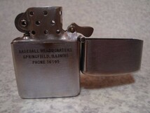 ZIPPO スポーツ ベースボール 両面加工 1947年製 3バレル ニッケルシルバー ビンテージ_画像8