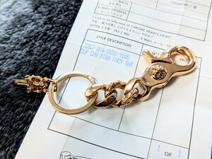 【インボイス原本!!】クロムハーツ　CHROME HEARTS　ファンシー　キーチェーン　キーリング　22k ペンダント