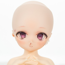 Aoi＊葵 DDH01 セミホワイト SW肌 カスタムヘッド + 碁石アイ + 自作眼帯 + 自作アクセサリーセット_画像7