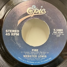 ★即決 7インチ Webster Lewis / Fire - Go For It 9-50889 d2717 米オリジナル、2曲入り7インチ_画像1