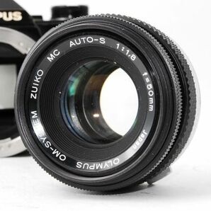 ★実用品★ オリンパス OLYMPUS OM-2N ボディ ブラック + レンズ ZUIKO AUTO-S 50mm F1.8 ★シャッター全速 露出計 完動★ #H34100-110の画像6