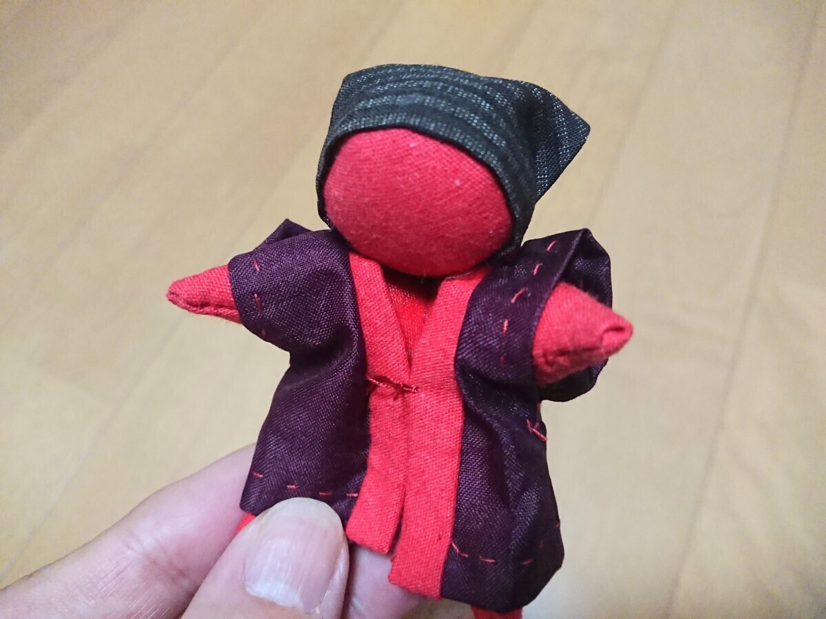 手工吉祥物 日式猿猴 6cm高毛绒玩具, 手工, 手工业, 缝纫, 刺绣, 其他的