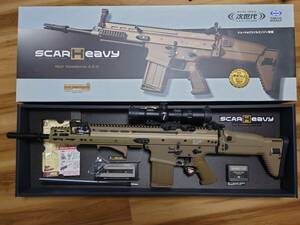 東京マルイ　SCAR-H　FDE　MREXカスタム KINETIC正式ライセンス マグプルPTS製ハンドガード　スコープ＆マウント付属