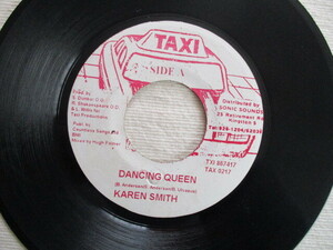 KAREN SMITH 7！DANCING QUEEN, ABBA カバー, JA 7インチ EP 45, 概ね美盤