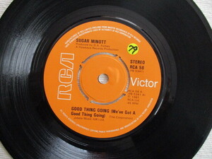 SUGAR MINOTT 7！GOOD THING GOING, DESI ROOTS, UK 7インチ EP 45, 美盤