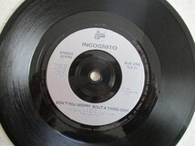 INCOGNITO 7！DON'T YOU WORRY 'BOUT A THING, STEVIE WONDER, UK EP, 美盤_画像3