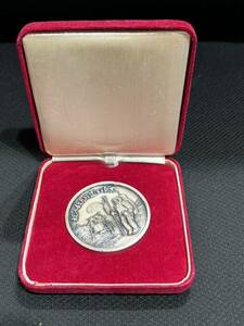 祝人類月到達の偉業 1969年 アポロ11号 記念メダル ケース付 コレクション 現状品 送250