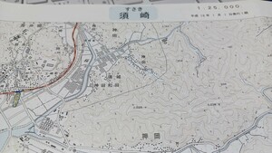 須崎　高知県　古地図　 地形図　地図　資料　46×52cm　平成18年印刷　発行　書き込み　両端切り取り　B2403