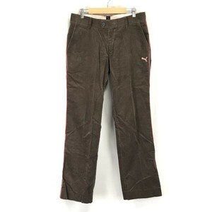 プーマ/PUMA★コーデュロイパンツ【メンズW79/股下80cm/茶/brown】ゴルフ/スポーツ/サイドライン/Pants/Trouser◆pBH568