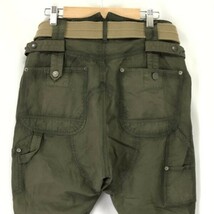 PPFM★ベルト付き/100％コットン/ペインター/ミリタリーカーゴパンツ【メンズM/股下77cm/カーキ/khaki】Pants/Trouser◆pBH565_画像8