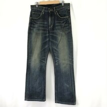 リー/Lee RIDERS★49001/ヴィンテージUSED加工/ブーツカットデニムパンツ【メンズ30/股下75cm/blue】エドウィン製/Pants/Trouser◆pBH575_画像2