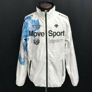 デサント/Descente★ムーブスポーツ/クロスジャケット/ジャージ【メンズL/白系/white系】ウインドブレーカー/ゴルフ/Jaket/Jumper◆pBH590