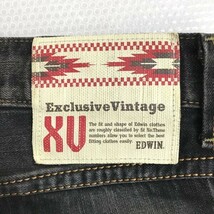 日本製★エドウィン/EDWIN★XV/EXCLUSIVE VINTAGE/黒デニムパンツ/ジーンズ【メンズ28/股下81cm】Pants/Trouser◆pBH605-b_画像4