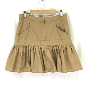 2.2 ten thousand jpy / tag attaching new old goods * See by Chloe /SEE BY CHLOE* hem frill / miniskirt [USA2/I38/ beige / cotton ] regular goods guarantee /Skirts*pBH606