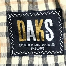 日本製★DAKS/ダックス★着脱可ライナー付き/ウール/ステンカラーコート【170/メンズM/ベージュ】シンプル◆BF855_画像7