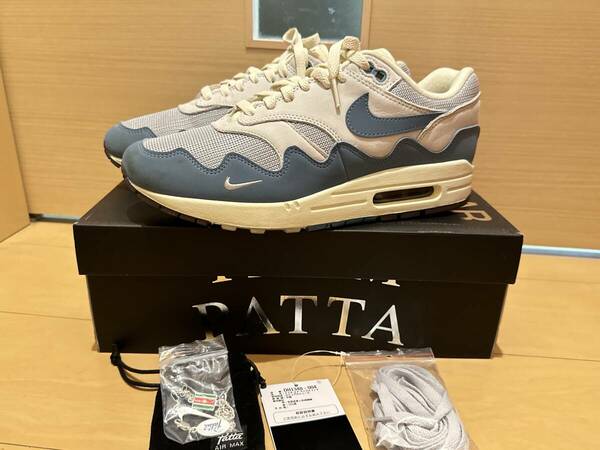 28cm Patta × Nike Air Max 1 &#34;Noise Aqua&#34; パタ × ナイキ エアマックス1 &#34;ノイズアクア&#34;