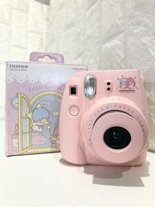 ◎ チェキ instax mini8 キキララ 富士フイルム サンリオ カメラ FUJIFILM 箱付き インスタントカメラ 14×12.7×7.7 cm フラッシュ