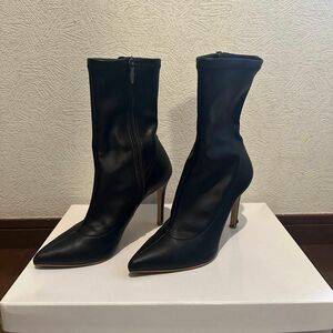 DIANA ダイアナ　ショート　ブーツ　22.5センチ ショートブーツ ブーツ レザー ヒール