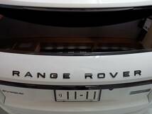 マットブラック 1セット RANGE ROVER エンブレム レンジローバー イヴォーク Evoque フロント リア トリム カスタム 純正仕様 _画像6