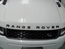 マットブラック 1セット RANGE ROVER エンブレム レンジローバー イヴォーク Evoque フロント リア トリム カスタム 純正仕様 _画像5