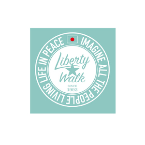 Liberty Walk Imagineサークル カッティング White　品番ST86-WH