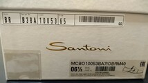 未使用 サントーニ ダブルモンクストラップ メンズシューズ 革靴 ブラウン・茶 サイズ6ハーフ 6.5 ビジネスシューズ SANTONI_画像6