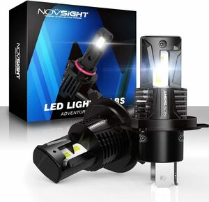 NOVSIGHT 正規品 業界最新型初モデル H4 Hi/Lo 80W 15000LM 無極性 H4 Hi/Lo LEDヘッドライ