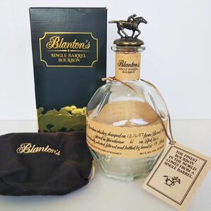 Blanton's SINGLE BARREL 空瓶 空箱 保護袋 