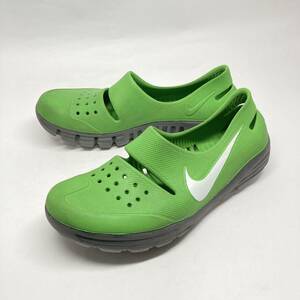 即決!レア! nike SOLASOFT SANDAL 緑白 M10 28cm / ナイキ ソーラーソフト サンダル スリッポン クロッグ モック グリーン