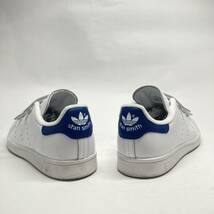 即決!! 18製 adidas STAN SMITH CF レザー 白 青 S80042 24.5cm / アディダス スタンスミス ベルクロ コンフォート_画像3