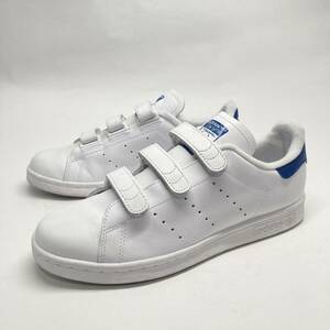 即決!! 18製 adidas STAN SMITH CF レザー 白 青 S80042 24.5cm / アディダス スタンスミス ベルクロ コンフォート