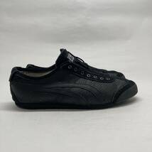 即決!限定! Onitsuka Tiger MEXICO 66 SLIP-ON BLACK 27cm レザー D815L / オニツカタイガー メキシコ スリッポン 黒_画像8