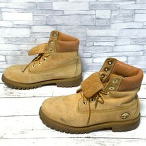 R5716bE Timberland ティンバーランド ショートブーツ キャメル メンズ 24cm ハイカット シューズ ブーツ レザー 重量 ティンバ_画像2