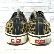 R5701bE VANS バンズ スニーカー レオパード ヒョウ柄 アニマル ブラウン系 メンズ 27cm AUTHENTIC オーセンティック ヴァンズ ローカット_画像6