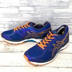 R5743bh【ASICS GT-2000 NEWYORK4 アシックス ニューヨーク】26.5cm ランニングシューズ スニーカー ブルー×オレンジ メンズ TJG939-4350