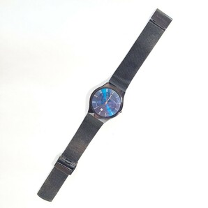 CM50LL SKAGEN スカーゲン T233XLTMN 腕時計 メンズウォッチ チタン&ミッドナイトスチールメッシュウォッチ ブラック ブルー文字盤の画像2